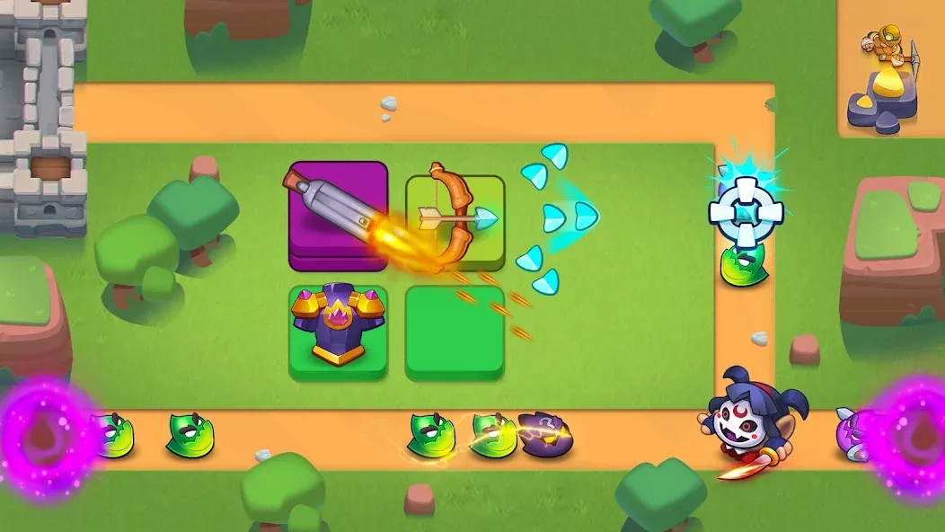 Rush Royale: Tower Defense TD (Раш Рояль) [МОД: Все открыто, Дополнительные деньги и Меню MOD] Screenshot 4