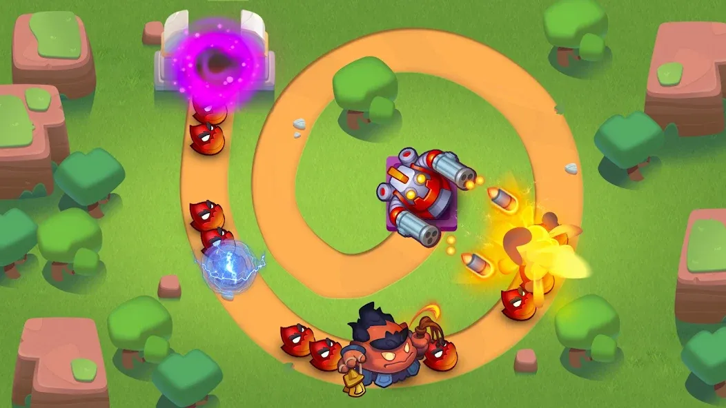 Rush Royale: Tower Defense TD (Раш Рояль) [МОД: Все открыто, Дополнительные деньги и Меню MOD] Screenshot 5