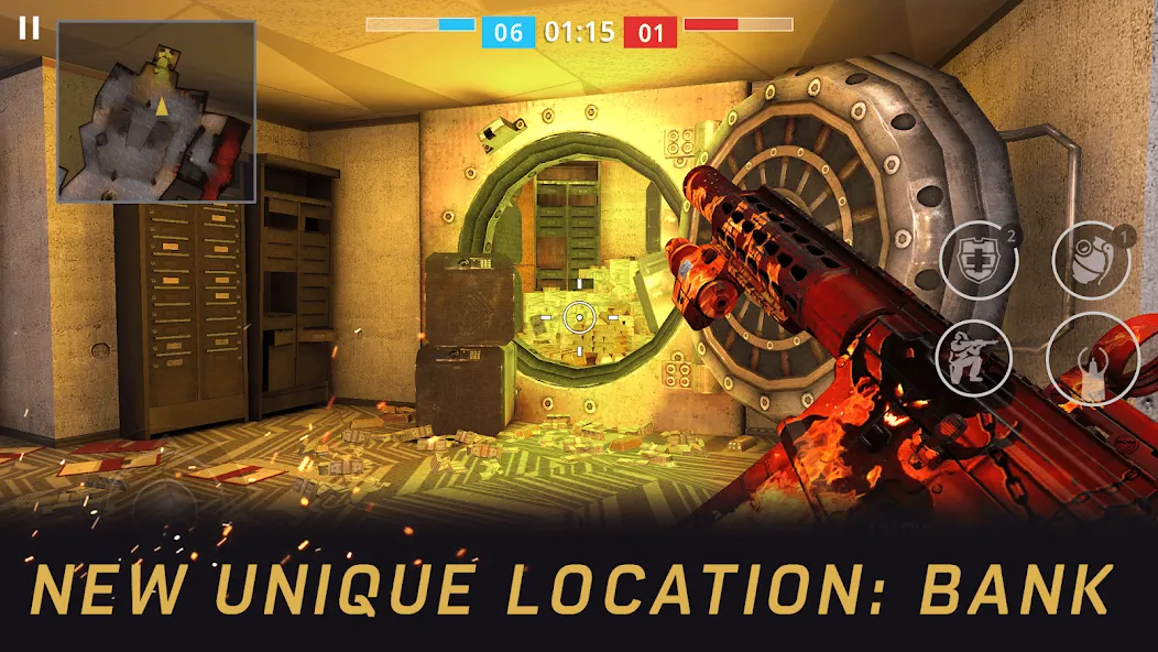 Warface GO: FPS shooting games (Варфейс ГО) [МОД: Меню, Бесконечные монеты и Открытые уровни] Screenshot 1
