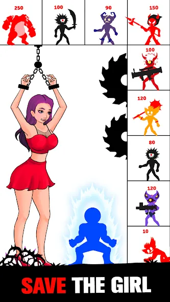 Stick Fight: Endless Battle (Стик Файт) [МОД: Много денег, Монет и Все открыто] Screenshot 4