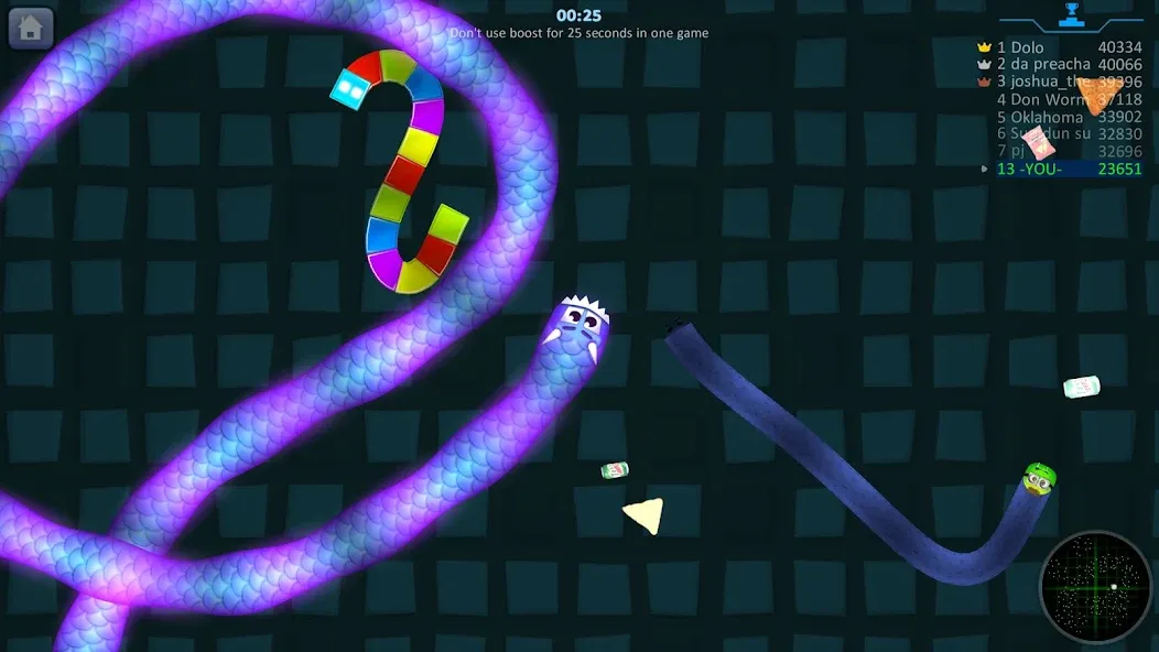 Snake Hunt: Worm io Games Zone [МОД: Меню, Бесконечные монеты и Открытые уровни] Screenshot 1