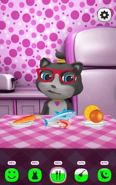 My Talking Kitty Cat [МОД: Много монет, Открытые уровни и Мега MOD] Screenshot 3