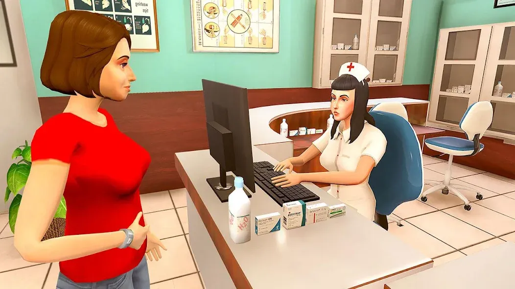 Virtual Pregnant Mom Baby Care (Виртуальная беременная мама Уход за младенцем) [МОД: Много денег, Монет и Все открыто] Screenshot 1