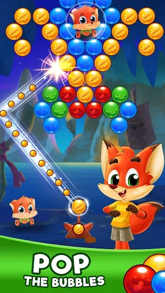 Bubble Friends Bubble Shooter [МОД: Все открыто, Дополнительные деньги и Меню MOD] Screenshot 1
