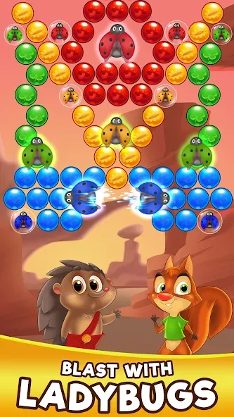 Bubble Friends Bubble Shooter [МОД: Все открыто, Дополнительные деньги и Меню MOD] Screenshot 4