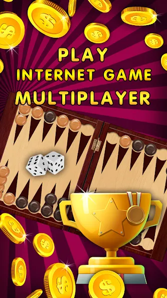 Backgammon Nard offline online [МОД: Деньги, Монеты и Меню MOD] Screenshot 3