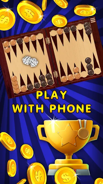 Backgammon Nard offline online [МОД: Деньги, Монеты и Меню MOD] Screenshot 4
