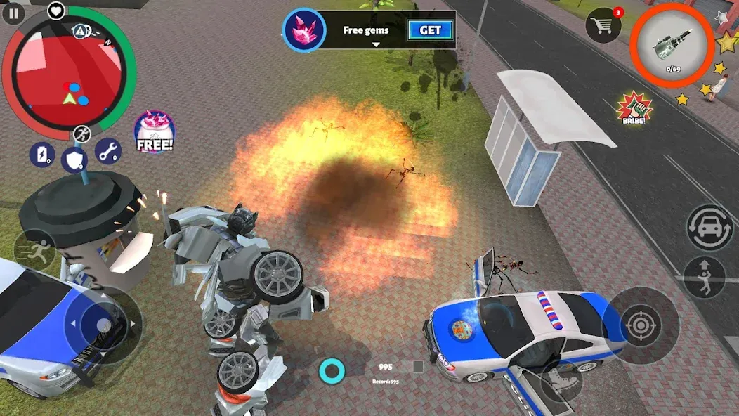Robot Car (робот машина) [МОД: Меню, Бесконечные монеты и Открытые уровни] Screenshot 5
