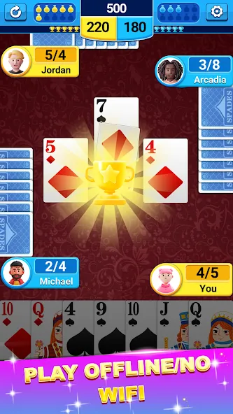 Spades [МОД: Много денег, Монет и Все открыто] Screenshot 4