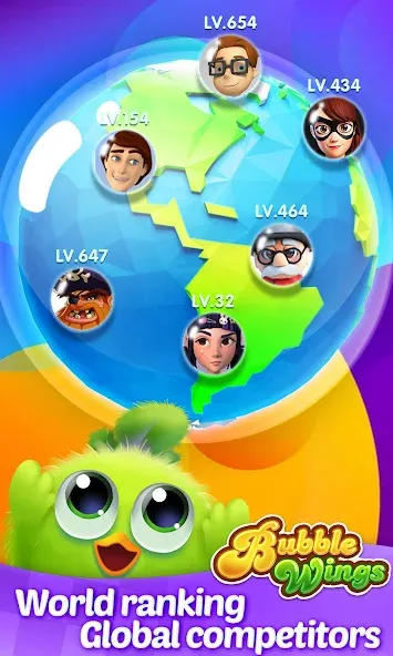 Bubble Wings: bubble shooter (Бабл Вингс) [МОД: Много монет, Открытые уровни и Мега MOD] Screenshot 5