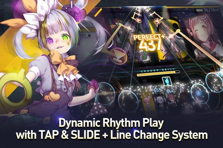 TAPSONIC TOP -Music Grand prix (Тапсоник Топ) [МОД: Бесконечные деньги, Монеты и Мега MOD] Screenshot 1