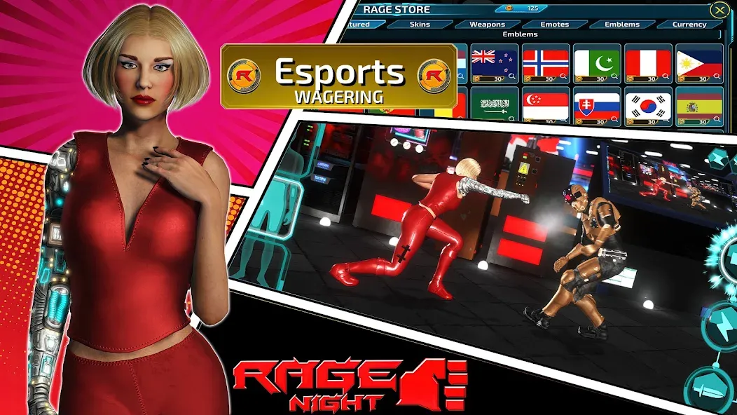 Rage Night (Рэйдж Найт) [МОД: Много монет, Открытые уровни и Мега MOD] Screenshot 2