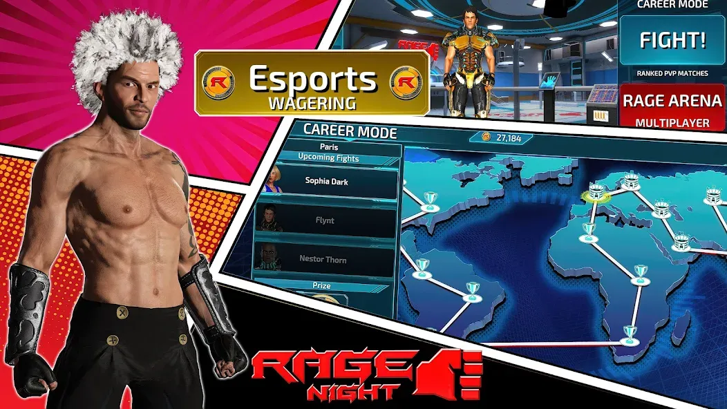 Rage Night (Рэйдж Найт) [МОД: Много монет, Открытые уровни и Мега MOD] Screenshot 3