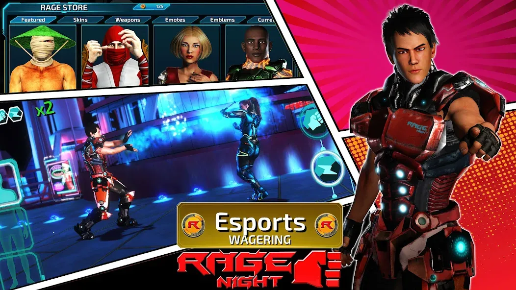 Rage Night (Рэйдж Найт) [МОД: Много монет, Открытые уровни и Мега MOD] Screenshot 5