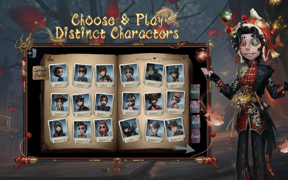 Identity V (Айдентити Ви) [МОД: Меню, Бесконечные монеты и Открытые уровни] Screenshot 3