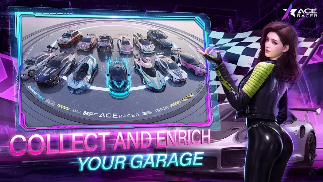 Ace Racer (Эйс Рейсер) [МОД: Много монет, Открытые уровни и Мега MOD] Screenshot 2
