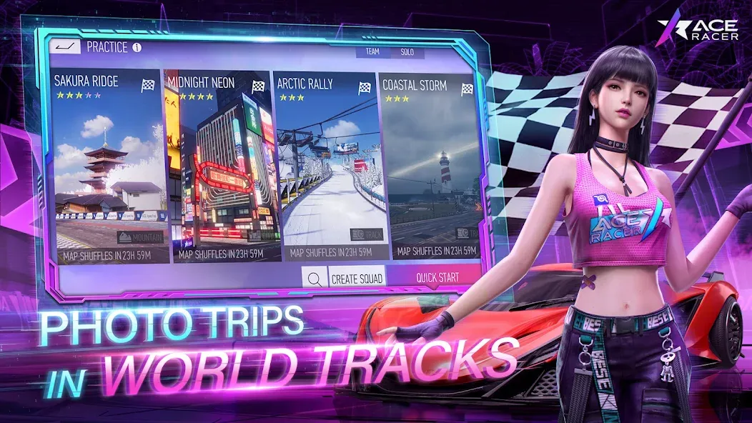 Ace Racer (Эйс Рейсер) [МОД: Много монет, Открытые уровни и Мега MOD] Screenshot 3