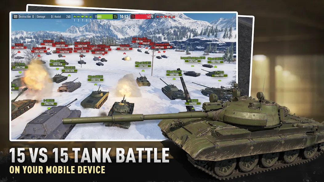 Tank Company (Танковая рота) [МОД: Много монет, Открытые уровни и Мега MOD] Screenshot 1