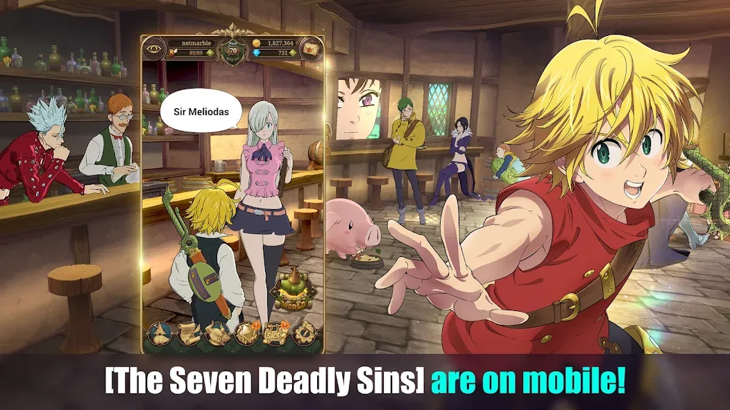 The Seven Deadly Sins (Девять смертных грехов) [МОД: Деньги, Монеты и Меню MOD] Screenshot 1