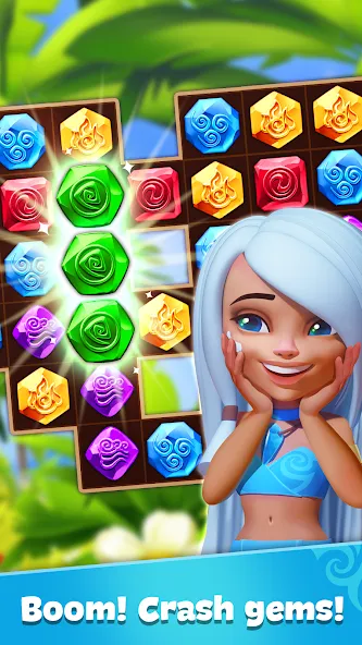 Gemmy Lands: Match 3 Games [МОД: Деньги, Монеты и Меню MOD] Screenshot 3