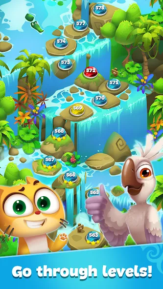 Gemmy Lands: Match 3 Games [МОД: Деньги, Монеты и Меню MOD] Screenshot 4