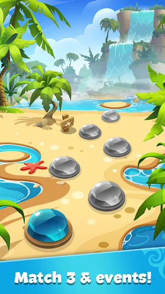 Gemmy Lands: Match 3 Games [МОД: Деньги, Монеты и Меню MOD] Screenshot 5