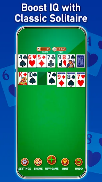 Solitaire: Classic Card Game (Клондайк Солитер) [МОД: Деньги, Монеты и Меню MOD] Screenshot 1
