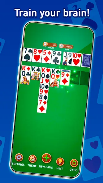 Solitaire: Classic Card Game (Клондайк Солитер) [МОД: Деньги, Монеты и Меню MOD] Screenshot 2