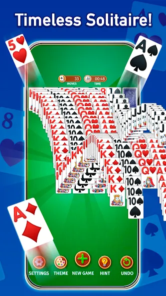 Solitaire: Classic Card Game (Клондайк Солитер) [МОД: Деньги, Монеты и Меню MOD] Screenshot 3
