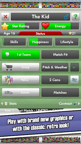 New Star Soccer (Нью Стар Соккер) [МОД: Бесконечные деньги, Монеты и Мега MOD] Screenshot 2