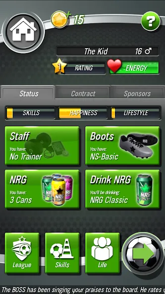 New Star Soccer (Нью Стар Соккер) [МОД: Бесконечные деньги, Монеты и Мега MOD] Screenshot 4