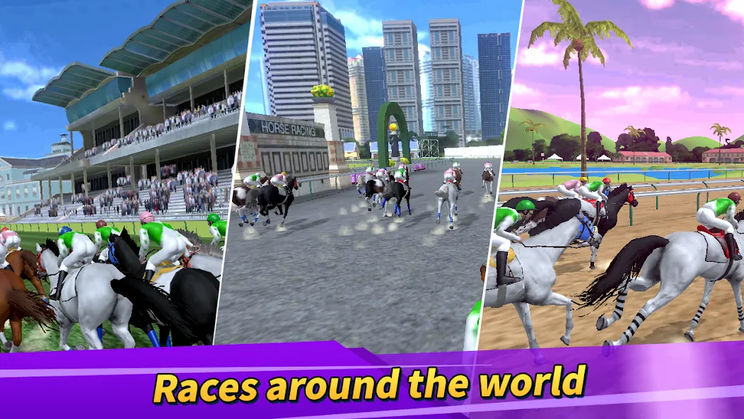 Derby Life : Horse racing (Дерби Лайф) [МОД: Все открыто, Дополнительные деньги и Меню MOD] Screenshot 1