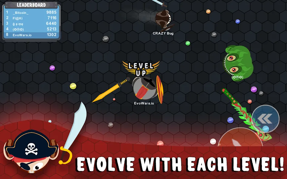 EvoWars.io [МОД: Все открыто, Дополнительные деньги и Меню MOD] Screenshot 1