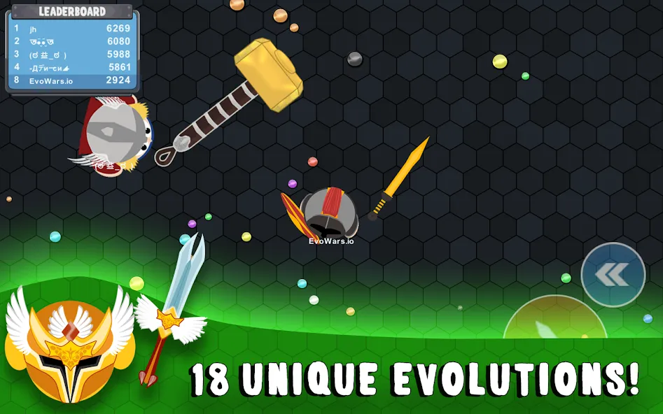 EvoWars.io [МОД: Все открыто, Дополнительные деньги и Меню MOD] Screenshot 3