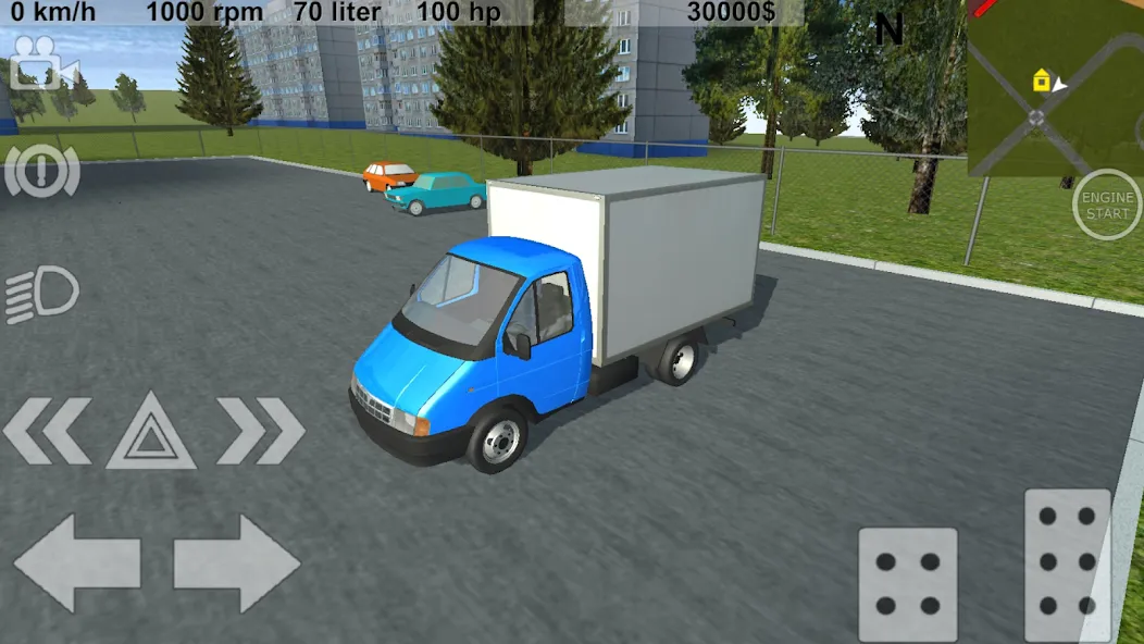 Russian Light Truck Simulator (Русский Симулятор Легкого Грузовика) [МОД: Много монет, Открытые уровни и Мега MOD] Screenshot 1