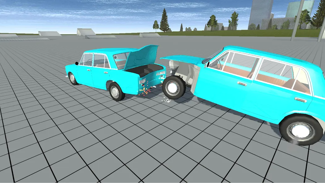 Simple Car Crash Physics Sim (Симулятор физики простого автомобильного столкновения) [МОД: Меню, Бесконечные монеты и Открытые уровни] Screenshot 4