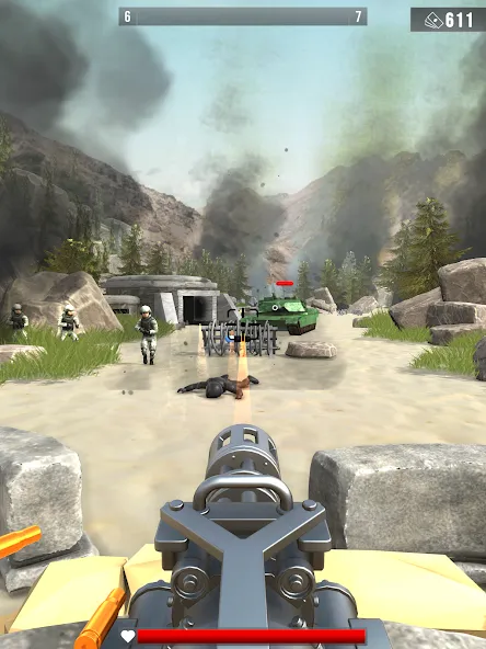 Infantry Attack: War 3D FPS (Инфантерийская атака) [МОД: Все открыто, Дополнительные деньги и Меню MOD] Screenshot 5