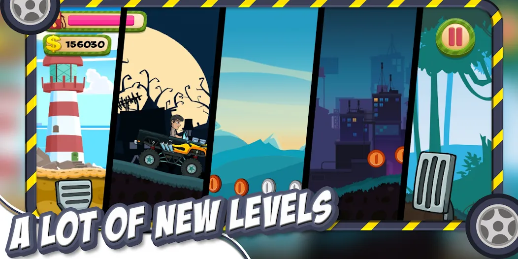 Hill Racing – Offroad Hill Adv (Хилл Рэйсинг) [МОД: Меню, Бесконечные монеты и Открытые уровни] Screenshot 1