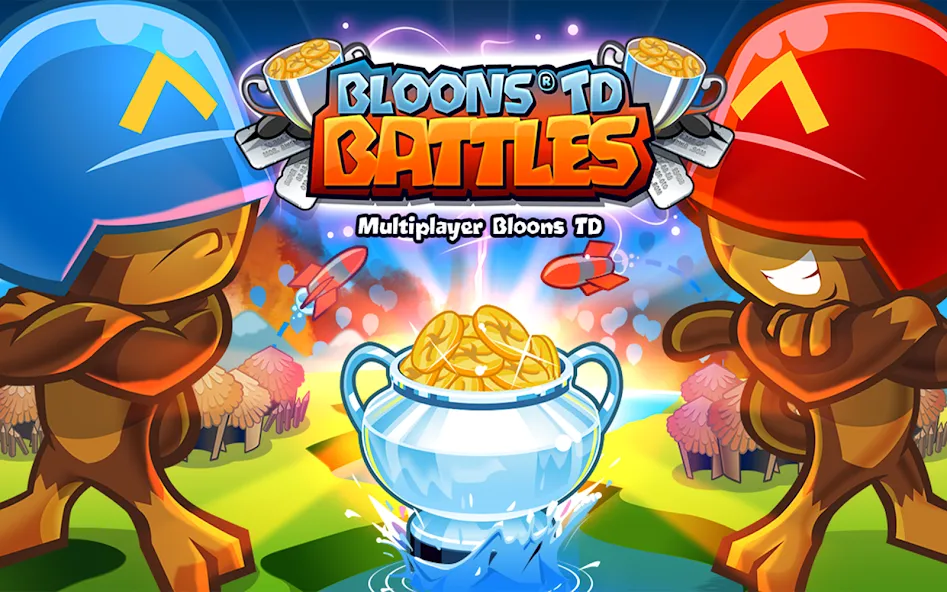 Bloons TD Battles (Блунс ТД Батлз) [МОД: Много монет, Открытые уровни и Мега MOD] Screenshot 1