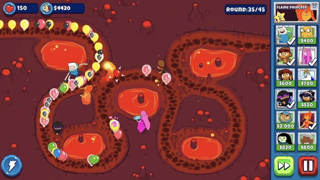 Bloons Adventure Time TD (Блунс Приключения Времени ТД) [МОД: Все открыто, Дополнительные деньги и Меню MOD] Screenshot 4