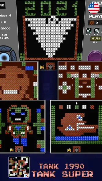 Tank 1990: Battle City Tank [МОД: Все открыто, Дополнительные деньги и Меню MOD] Screenshot 2