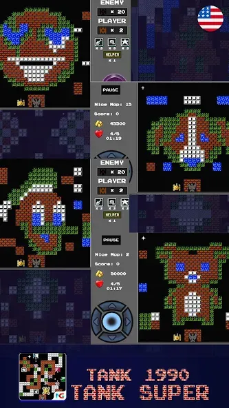 Tank 1990: Battle City Tank [МОД: Все открыто, Дополнительные деньги и Меню MOD] Screenshot 3