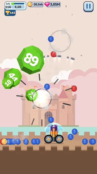 Ball Blast Cannon blitz mania (Балл Бласт Кэннон блиц мания) [МОД: Деньги, Монеты и Меню MOD] Screenshot 5
