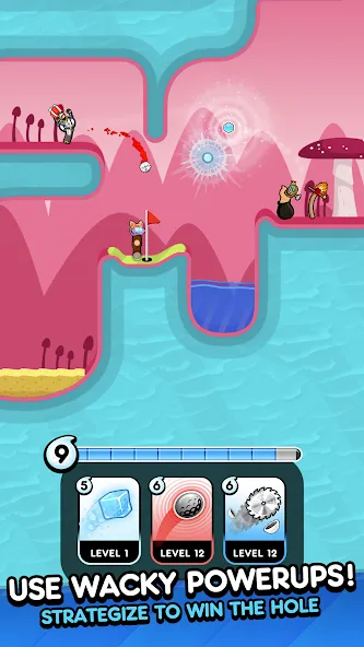 Golf Blitz (Гольф Блиц) [МОД: Бесконечные деньги, Монеты и Мега MOD] Screenshot 2