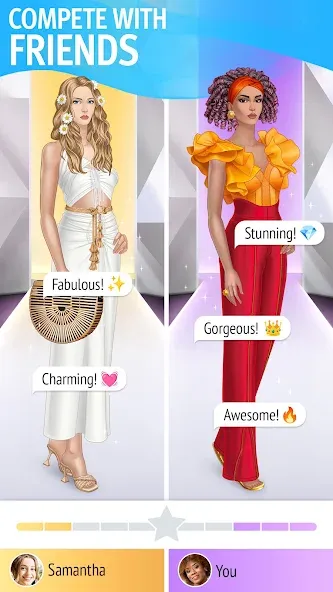 Pocket Styler: Fashion Stars (Покет Стайлер) [МОД: Много монет, Открытые уровни и Мега MOD] Screenshot 1