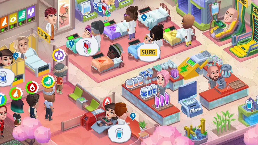 Happy Clinic: Hospital Game [МОД: Меню, Бесконечные монеты и Открытые уровни] Screenshot 5