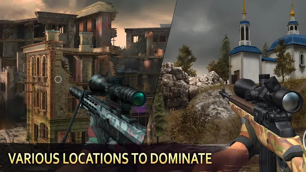 Sniper Arena: PvP Army Shooter [МОД: Бесконечные деньги, Монеты и Мега MOD] Screenshot 3