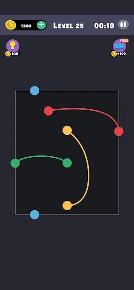 Same Color: Connect Two Dots (Сейм Колор Дот) [МОД: Деньги, Монеты и Меню MOD] Screenshot 2