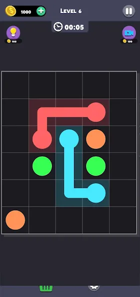 Same Color: Connect Two Dots (Сейм Колор Дот) [МОД: Деньги, Монеты и Меню MOD] Screenshot 3