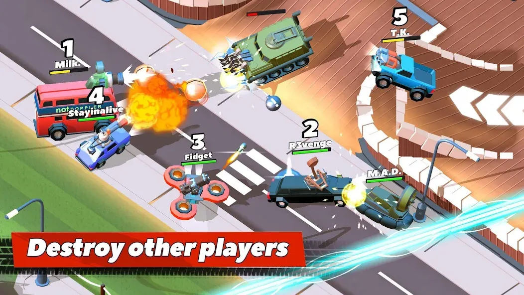 Crash of Cars (Краш оф Карс) [МОД: Все открыто, Дополнительные деньги и Меню MOD] Screenshot 1